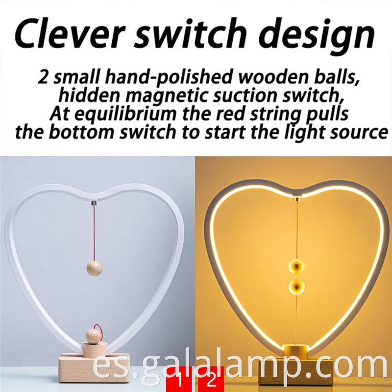 Luz nocturna flotante moderna para un ambiente casero elegante